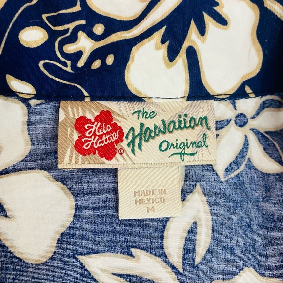 Hilo Hattie The Hawaiian Original Button Up Short Sleeve Shirt Size M - Picture 5 of 5